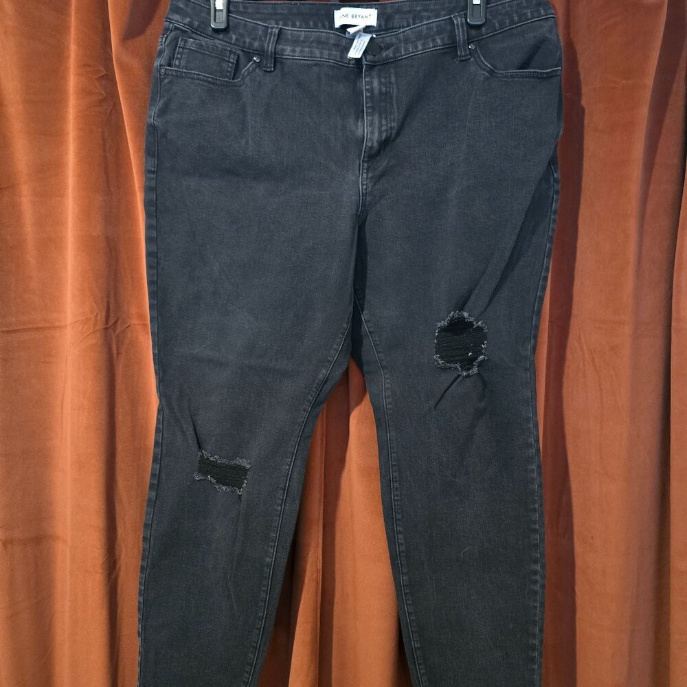 Lane Bryant Distressed Skinny Jeans